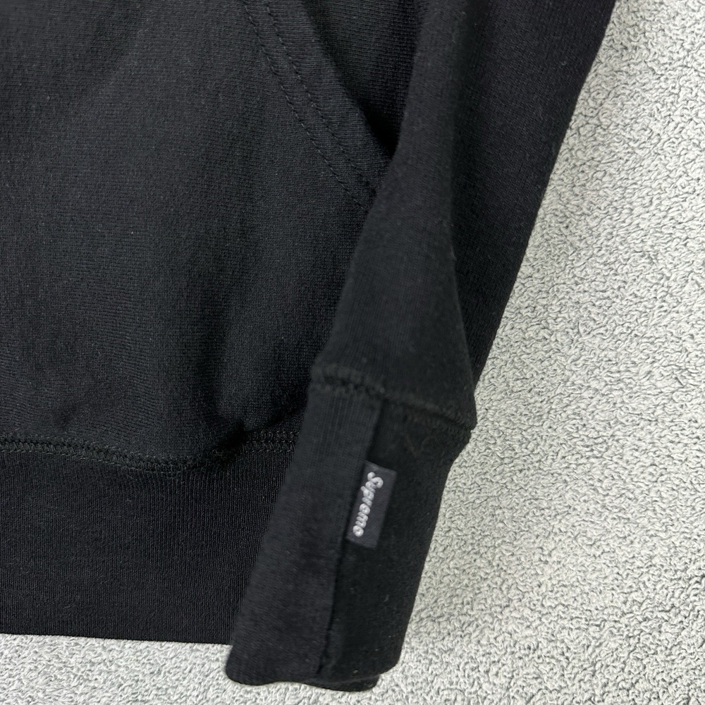 SUPREME Hoodie Mens Small Black World Is Yours Sweatshirt Logo Embroidered READ - Picture 4 of 11